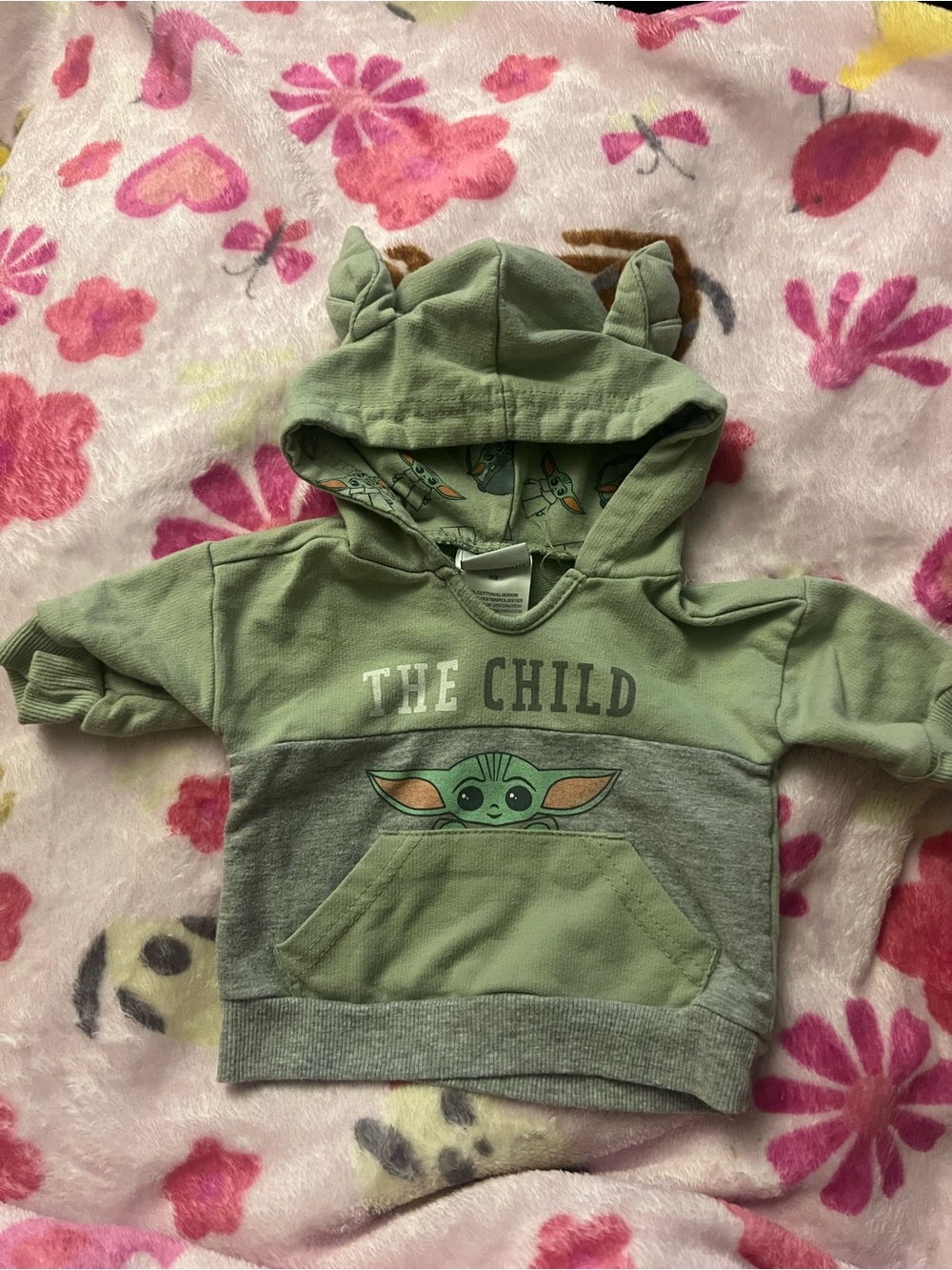 Star Wars Green & Gray 'The Child' Hoodie with Ears